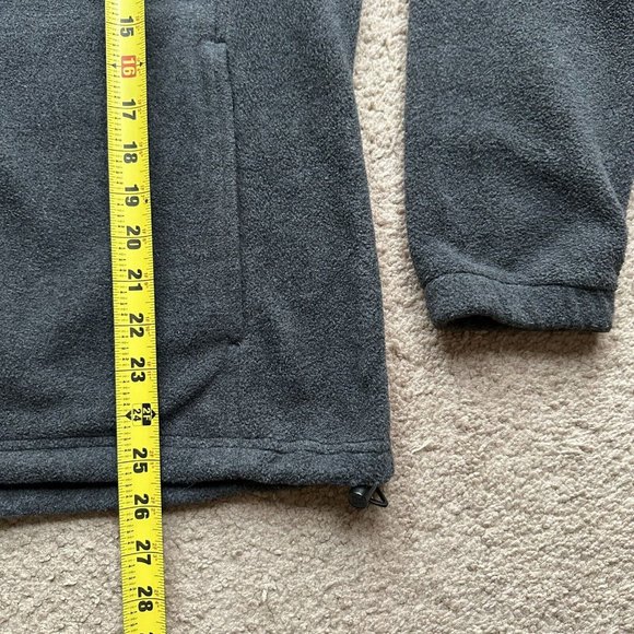 Columbia Jacket Mens Large Grey Full Zip Mock Neck Fleece Pockets Athletic - Picture 8 of 12
